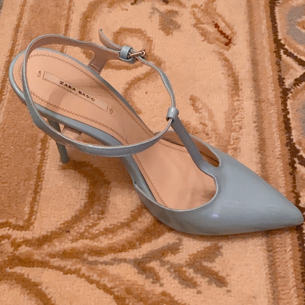 Zara Baby Blue Heels